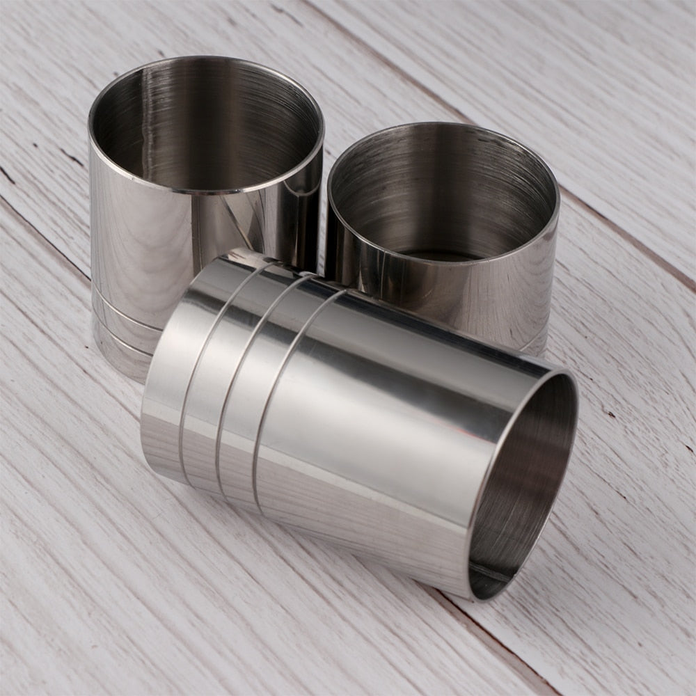 JIGGER CILÍNDRICO 25/50ML SILVER