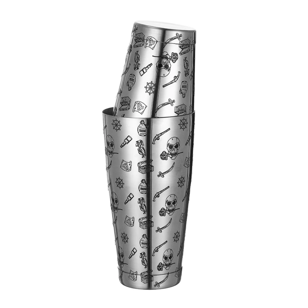 SHAKER TIN-ON-TIN CRÂNE ARGENT