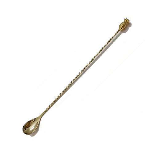 BARSPOON PINEAPPLE EXTRA LONG 50CM GOLD