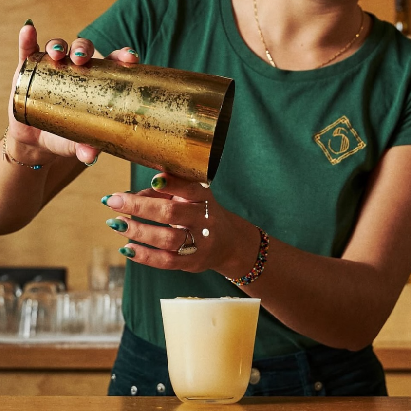 TIN-ON-TIN BOSTON SHAKER GOLD PLATED