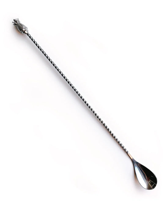 BARSPOON PINEAPPLE EXTRA LONG 50CM SILVER