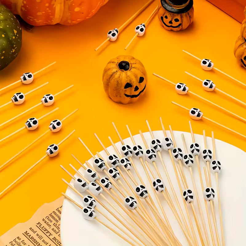 SKULL HALLOWEEN COCKTAIL PICK