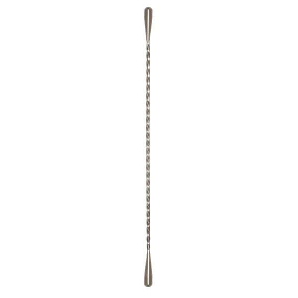 Swizzle Double Teardrop Silver 30cm - The Bartenders Corner